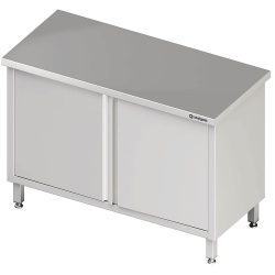 Stalgast Durchreicheschrank mit Flügeltüren, 1300x700x850 mm, ohne Aufkantung, verschweisst
