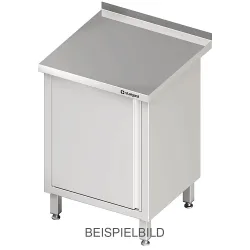 Stalgast Arbeitsschrank mit Flügeltür, 500x700x850 mm, ohne Aufkantung, verschweisst