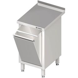 Stalgast Arbeitsschrank mit Abfallkipper, 450x600x850 mm, mit Aufkantung, verschweisst