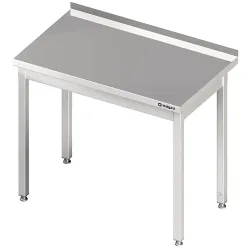 Stalgast Arbeitstisch ohne Grundboden, 500x700x850 mm, ohne Verstrebung, mit Aufkantung, verschweisst