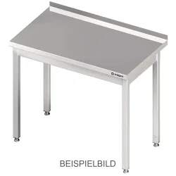 Stalgast Arbeitstisch ohne Grundboden, 900x600x850 mm, ohne Verstrebung, ohne Aufkantung, verschweisst