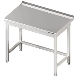 Stalgast Arbeitstisch ohne Grundboden, 800x700x850 mm, mit Verstrebung, mit Aufkantung, verschweisst