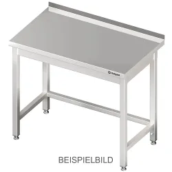 Stalgast Arbeitstisch ohne Grundboden, 900x700x850 mm, mit Verstrebung, ohne Aufkantung, verschweisst