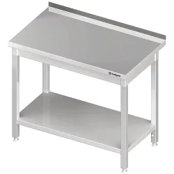 Stalgast Arbeitstisch mit Grundboden, 1100x600x850 mm, mit Aufkantung, verschweisst