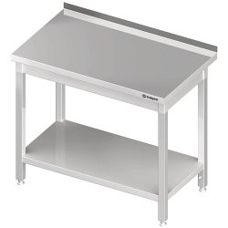 Stalgast Arbeitstisch mit Grundboden, 1000x700x850 mm, mit Aufkantung, verschweisst
