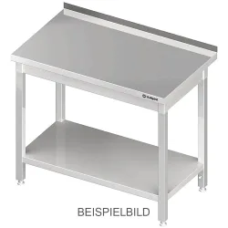 Stalgast Arbeitstisch mit Grundboden, 400x600x850 mm, ohne Aufkantung, verschweisst