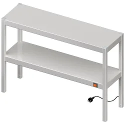 Stalgast Wärmebrücke 2-etagig 1400x300x700 mm mit Keramik-Infrarot-Strahlern