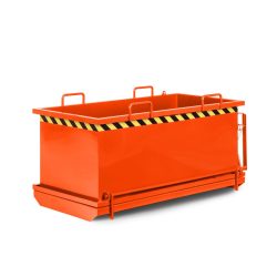 RR-Industrietechnik® Klappbodenbehälter Typ RKB, Volumen 0,75 m³, RAL 2004 reinorange