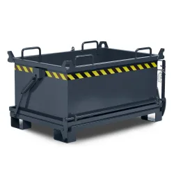 RR-Industrietechnik® Klappbodenbehälter Typ RBB, Volumen 1,5 m³, RAL 7016 anthrazitgrau