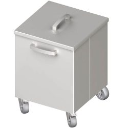 Stalgast Abfallbehälter fahrbar, 350x350x500 mm, verschweisst