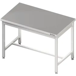 Stalgast Zentralarbeitstisch mit mittiger Strebe, 1300x700x850 mm, ohne Aufkantung, verschweisst