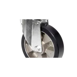BS ROLLEN Schwerlastrolle Guss-Polyurethan, Lenkrolle, Kugellager, Platte, Ø x Breite 200 x 50 mm, TK 600 kg
