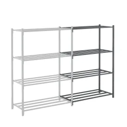 ManOrga Fachbodenregal, AF, mit Stahlrohr-Fachböden, FL 460 kg, HxBxT 2.500 x 1.260 x 500 mm