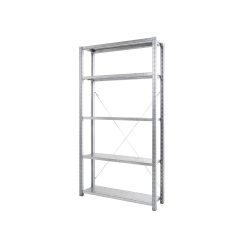ManOrga Fachbodenregal, AF, mit Stahlpaneel-Fachböden, FL 255 kg, verzinkt, HxBxT 3.000 x 1.300 x 500 mm