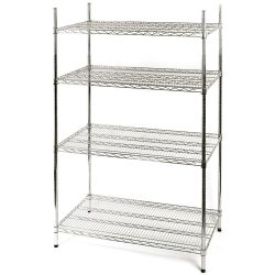Stalgast Lagerregal aus Chromstahl 610x455x1800 mm
