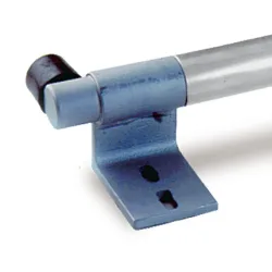 Halter für RegalLeiter-Rundrohr-Schienenanlage STABILO® Professional, mit Endanschlag links