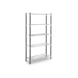 ManOrga Fachbodenregal, GF, graphitgrau/lichtgrau, FL 132 kg, HxBxT 2.500 x 1.250 x 500 mm