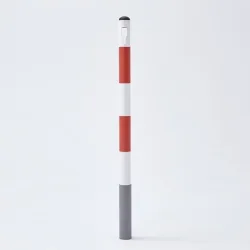 MOTTEZ Metallpfosten, Höhe 1.000 mm, weiss-rot