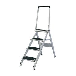 HYMER Sicherheits-Klapptreppe, Standhöhe 0,90 m, mit Sicherheitsbügel