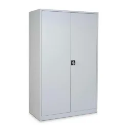 CEHA Flügeltürenschrank HF-ST, 5 OH, HxBxT 1.950 x 920 x 500 mm, verzinkte Fachböden, lichtgrau