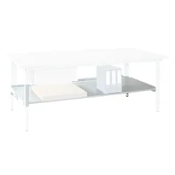 Zwischenboden für DAHMEN Packtische Classic und Multiplex, Breite 1.600 mm, lichtgrau