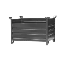 Eichinger® Vollwand-Stapelpalette, 1500 kg, LxBxH 1200x800x750 mm, anthrazitgrau