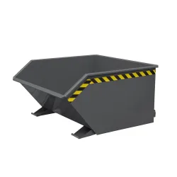 Eichinger® Kippbehälter in niedriger Bauhöhe, 1000 kg, 400 Liter, anthrazitgrau