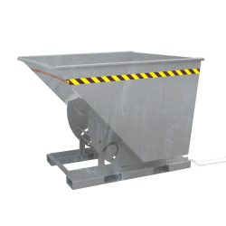 Eichinger® Kippbehälter in hoher Bauhöhe, quer zur und in Fahrtrichtung kippbar, 1000 kg, 300 Liter, feuerverzinkt