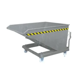 Eichinger® Kippbehälter in niedriger Bauhöhe, 1000 kg, 400 Liter, feuerverzinkt