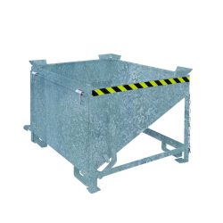 Eichinger® Silobehälter mit grossflächiger Schüttklappe, 500 Liter feuerverzinkt