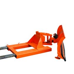 Eichinger® Schneepflug mit Niveauausgleich, Einfahrtasche unten Schildbreite 2400 mm reinorange, stahl