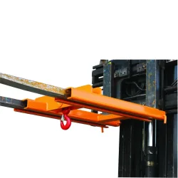 Stapler-Aufsatz mit Lasthaken, für 2 Zinken, Tragfähigkeit 5000 kg, orange Eichinger