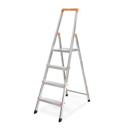 KRAUSE® Stufen-r, 1-seitig, mit Hightech-Gelenkverbindungen, Aufstelltiefe 820 mm