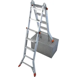 KRAUSE® MONTO Gelenk-Teleskopleiter TeleMatic 4x5 Sprossen