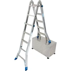 KRAUSE® STABILO Gelenk-Teleskopleiter 4x5 Sprossen