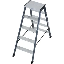 KRAUSE® SePro D Doppelleiter, eloxiert 2x5 Stufen