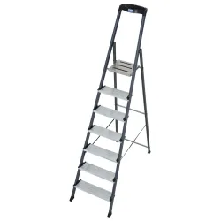 KRAUSE® Securo r 1x7 Stufen, eloxiert
