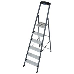 KRAUSE® Securo r 1x6 Stufen, eloxiert