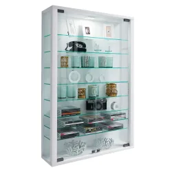 VCM Wandvitrine Vitrosa Mini, weiss