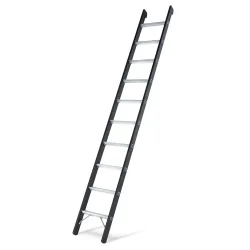 Schwerlast-Anlegeleiter, 60 mm Alu-Sprossen, 8 Sprossen ZARGES
