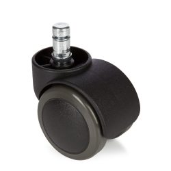 hjh OFFICE 5x Hartbodenrollen ROLO 11 mm / 50 mm Büro-Stuhl-Rollen No-Noise, (5er Pack)
