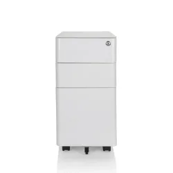 hjh OFFICE Rollcontainer COLOR I Metall, weiss