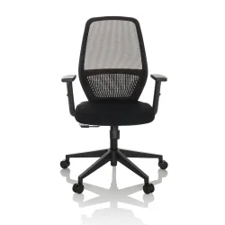hjh OFFICE Bürostuhl / Drehstuhl CARLOW I Netzstoff / Stoff, schwarz