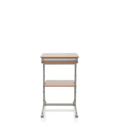 hjh OFFICE Computertisch / Schreibtisch WORKSTATION, grau / buche