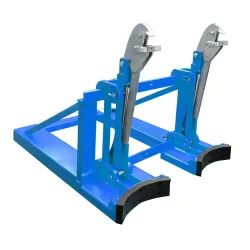 Bauer Fasslifter RS-II/91, für Stapler, 2 x 200/220-l-Fässer, L 1185 x B 940 x H 925 mm, bis 1600 kg, Stahl, Lichtblau
