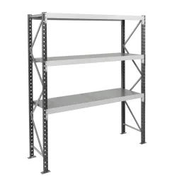 ManOrga Weitspannregal, mit Stahlpaneelen, GF, HxBxT 2.000 x 2.250 x 800 mm