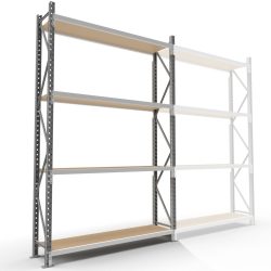 ManOrga Weitspannregal, mit Spanplatten, GF, HxBxT 2.500 x 2.250 x 1.000 mm