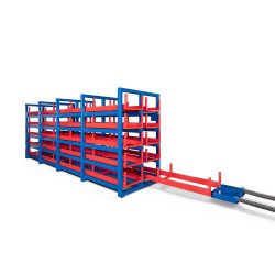 RR-Industrietechnik® Wabenauszugsregal Typ RWA