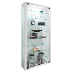 VCM Wandvitrine Vitrosa Maxi, inkl. LED-Beleuchtung, weiss