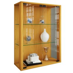 VCM Wandvitrine Udina, inkl. LED-Beleuchtung, Buche